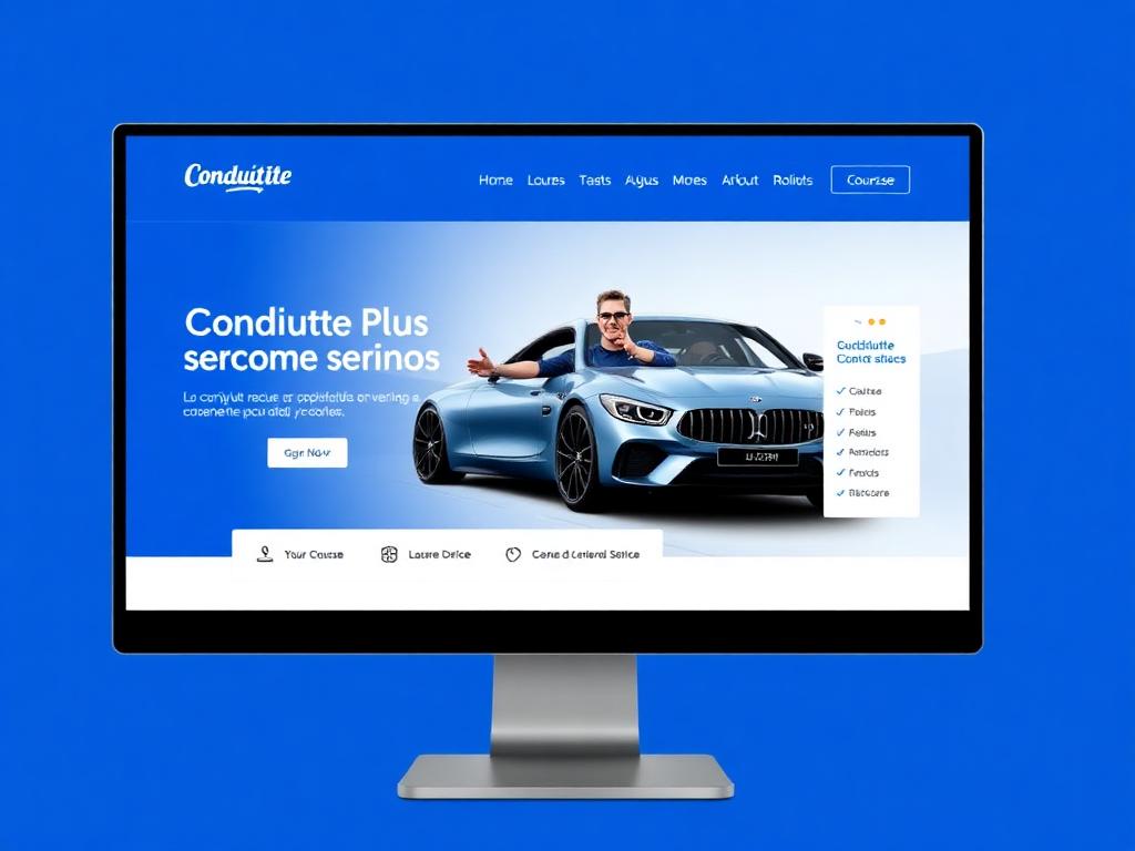 Exemple de site web pour auto-école — Conduite Plus